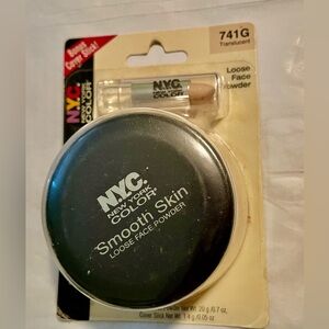 New! Smooth Translucent NYC Skin Loose Face Powder Bonus Concealer Stick